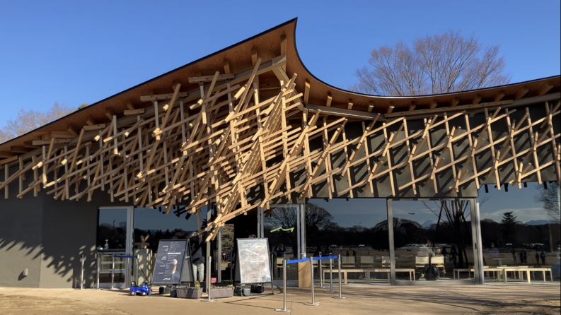 【立川・昭和記念公園】隈研吾氏設計の「OKA  CAFE」に行ってきました