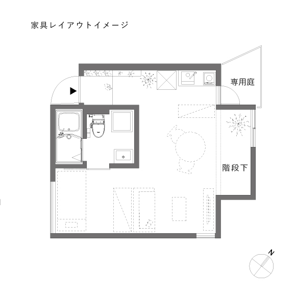 (仮称)MON_101_家具レイアウト
