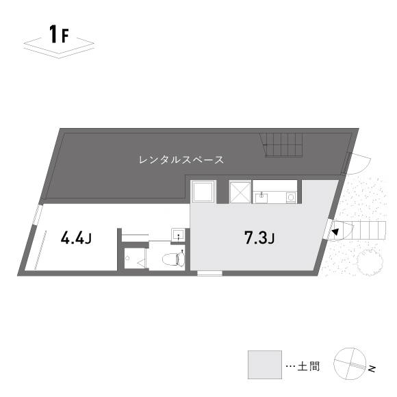 (仮称)根津の家_101+ギャラリー