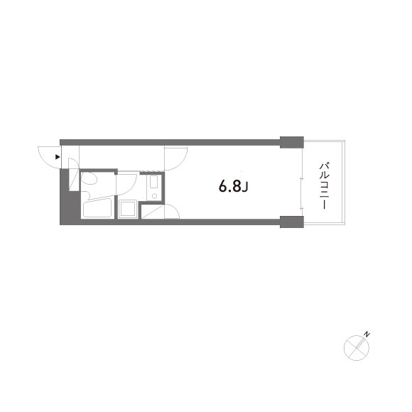 Y's House 21.6㎡の間取り図