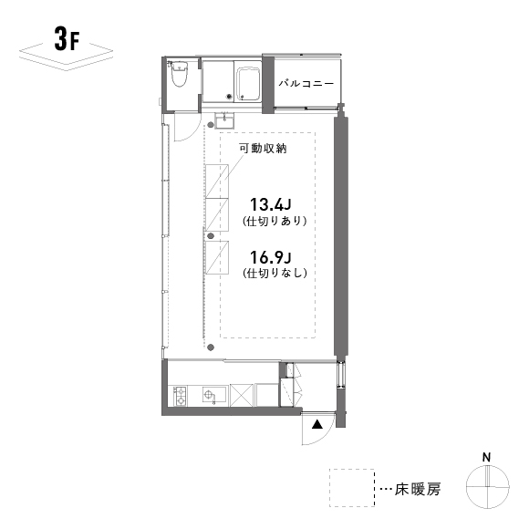 Vague 42.12(512)㎡の間取り図