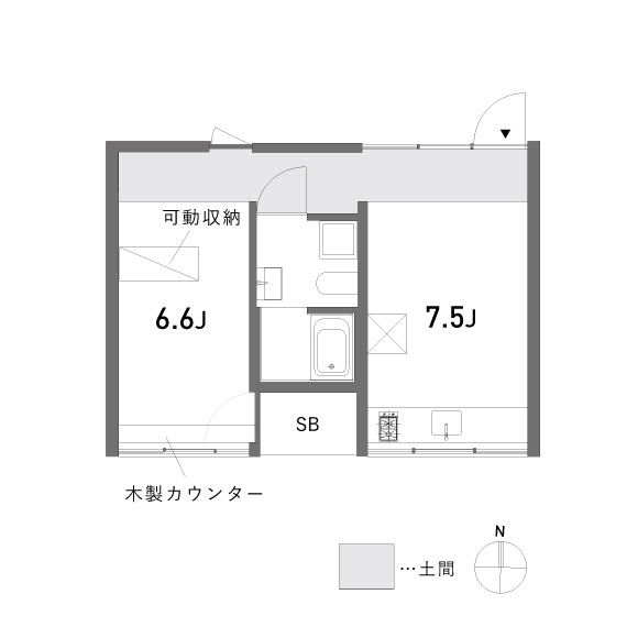 HM Comfort 34.71㎡の間取り図