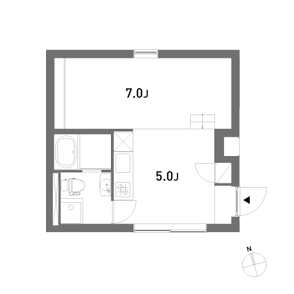 ALVA 31.27㎡の間取り図