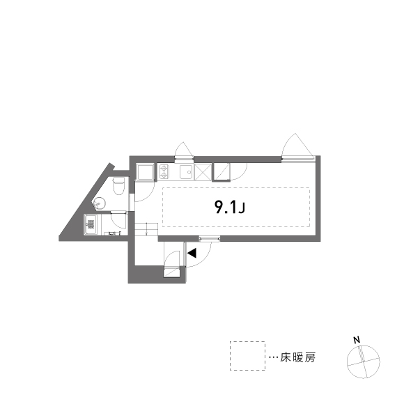 L 26.00㎡の間取り図