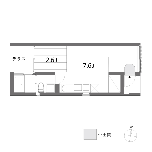 Lyra 26.48㎡の間取り図