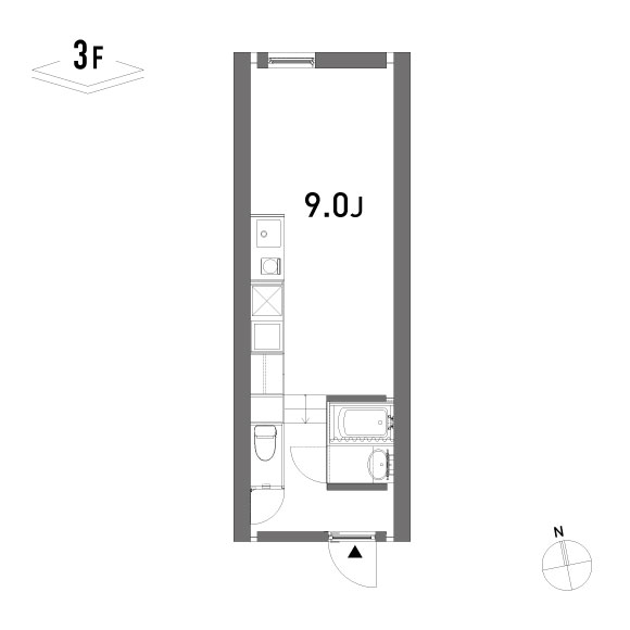 M.G.P 28.51㎡の間取り図