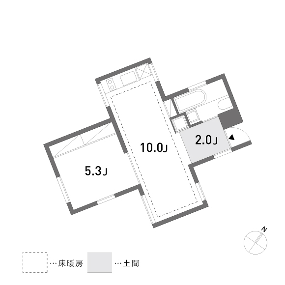 blocco 40.52㎡の間取り図