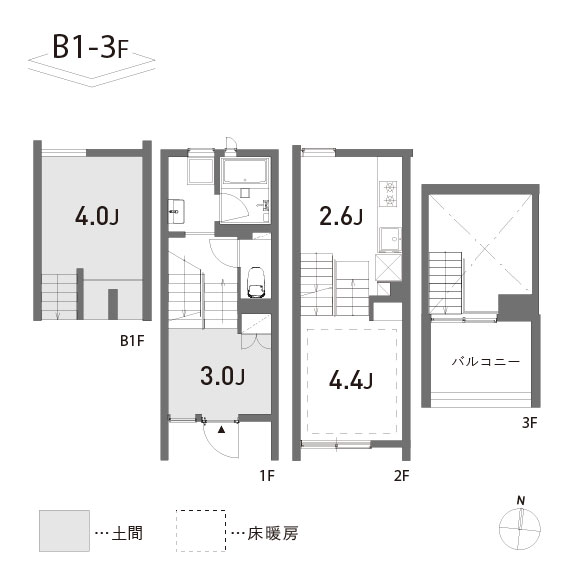 SKIP 42.74㎡の間取り図