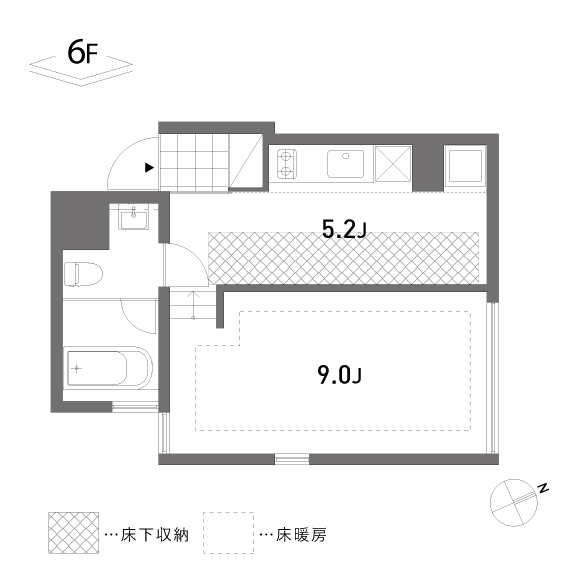 schirmberg 37.46㎡の間取り図